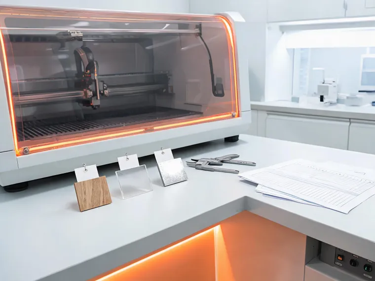 Laser workflow validation bench